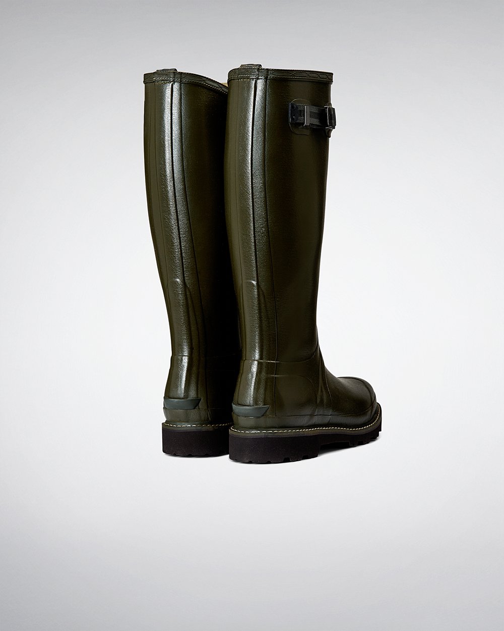 Galochas Altas Hunter Feminina Verde Escuro Oliva - Balmoral Poly-Lined - 81PFADNQT